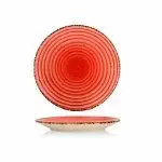 Plato modelo gural rojo 21 ø – alquiler para eventos