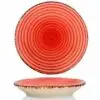 Plato modelo gural rojo 20 ø sopero – alquiler para eventos
