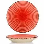 Plato modelo gural rojo 20 ø sopero – alquiler para eventos