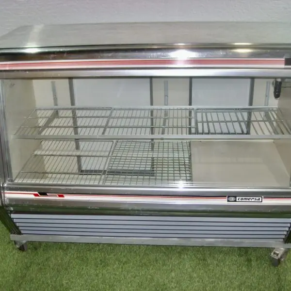 Vitrina Expositora Frigorífica Puerta De Cristal Abatible Con Ruedas 127 Al X 151 An X 79 F – alquiler para eventos