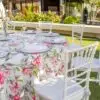 Mantel Redondo Estampado Flores - Ø3,50M – alquiler para eventos
