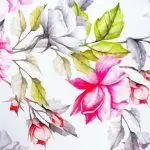 Mantel rectangular estampado flores - 2,40x3,50m – alquiler para eventos