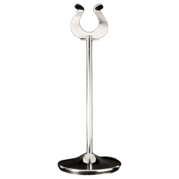 Atril Para Numeración Sobremesa Acero Inox. 40Cm. Altura – alquiler para eventos