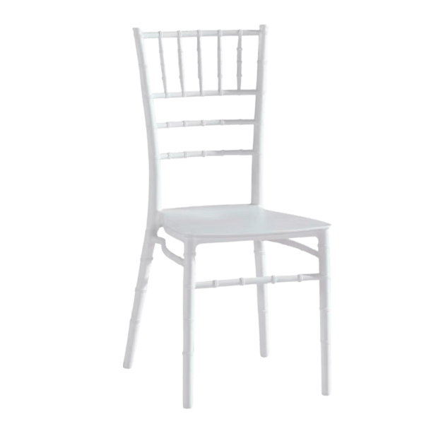 Silla Tiffany One Compact Blanca – alquiler para eventos