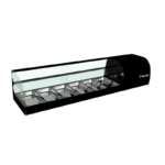 Vitrina refrigerada iron 6 bandejas 2 pisos con cristal curvo – movilfrit – alquiler para eventos